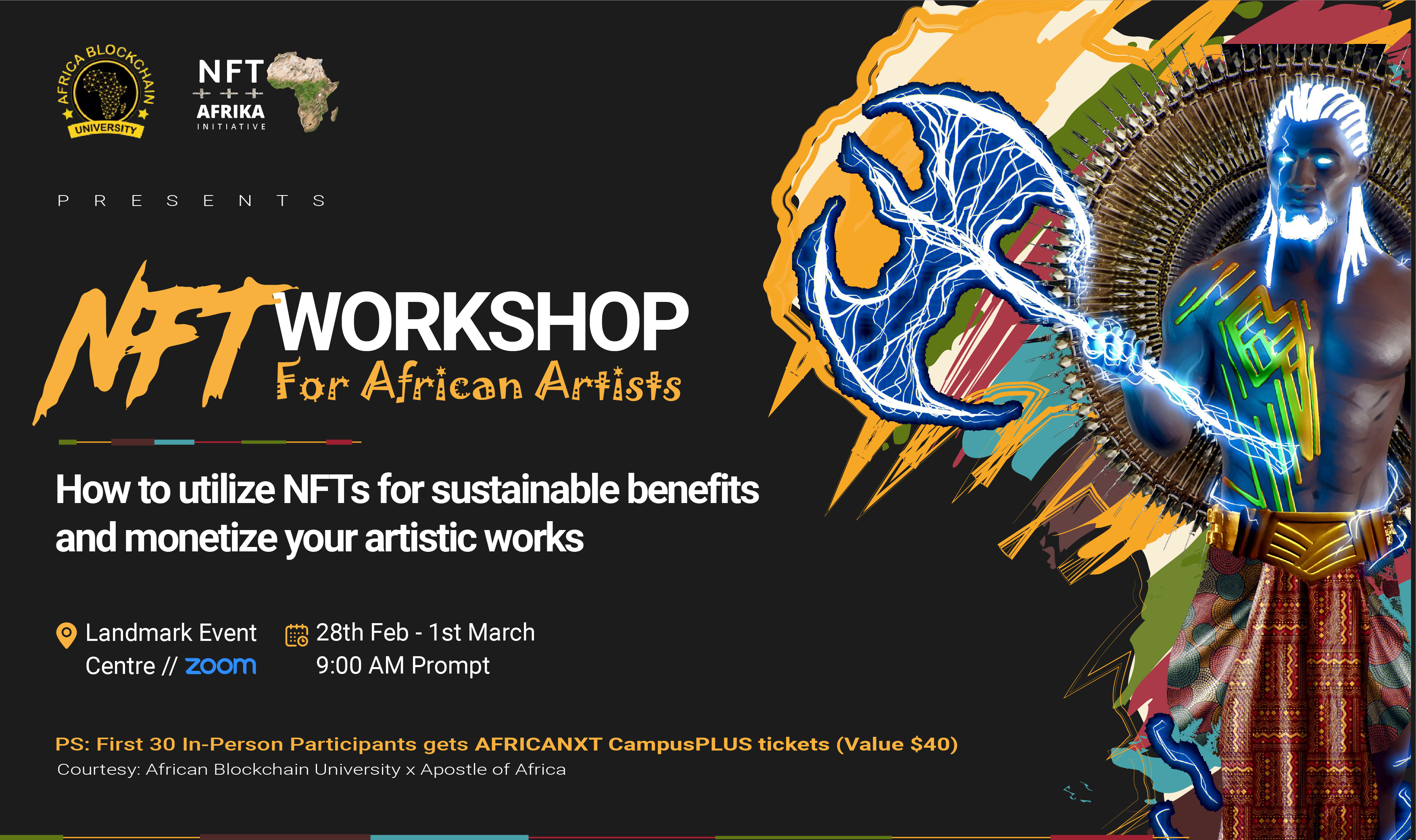 Event: FREE 2days NFT Workshop for African Artists by ABU