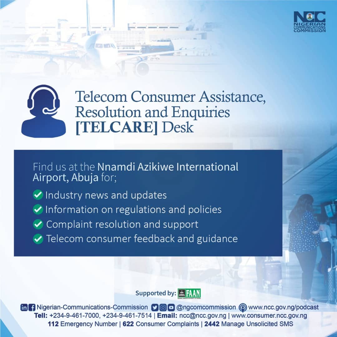 NCC to resolve customer complaints using TELCARE