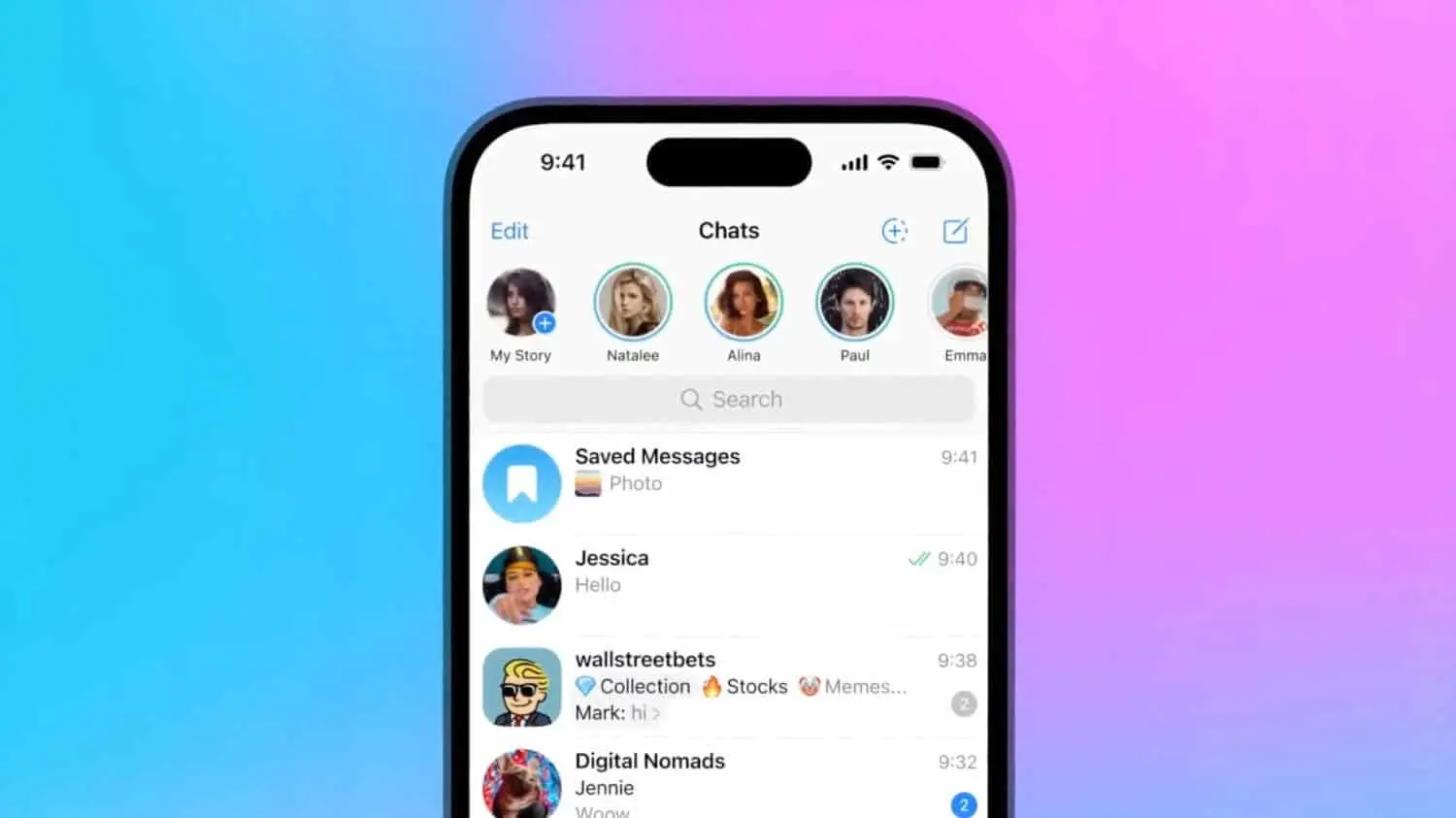 Telegram introduces stories, for Premium subscribers