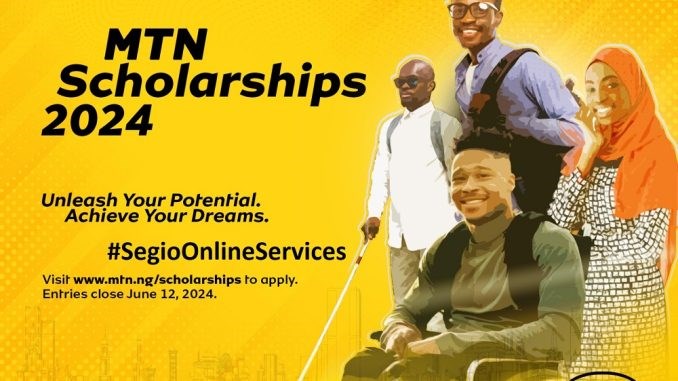 MTN 2024 Scholarship opens for deserving students