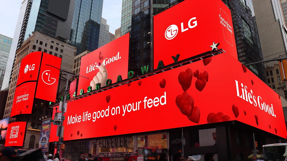 LG promotes positive social media attitudes with "Optimism Your Feed" campaign