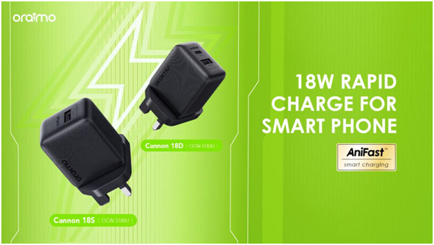 Introducing the new Oraimo Cannon AniFast™️ Chargers and Traveler 3 Lit Powerbank