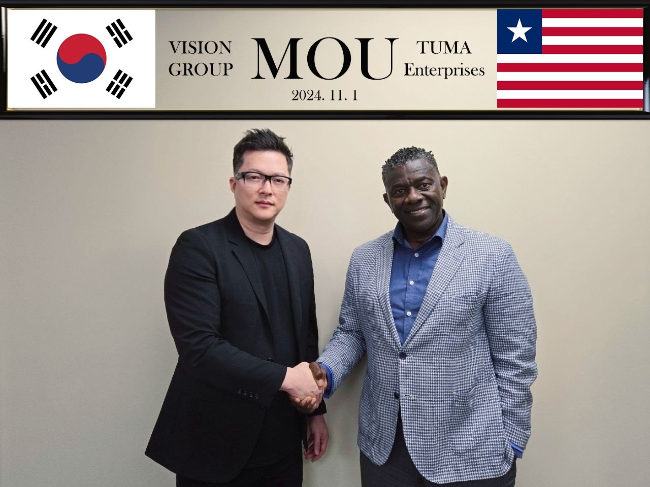 Liberia's Tuma Enterprises, Korea's Vision Group sign MoU to close Africa's digital gap with affordable smartphones