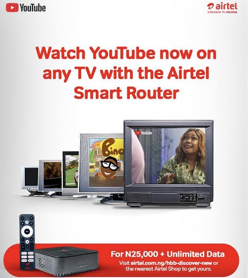 YouTube on your TV? Airtel Nigeria teams up with Google to convert analogue TVs into smart screens