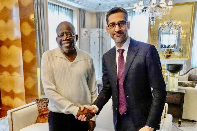 Tinubu meets Google CEO in France to launch AI partnership for Nigeria’s digital growth